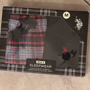 Plaid Sleepwear Set - Black and Red